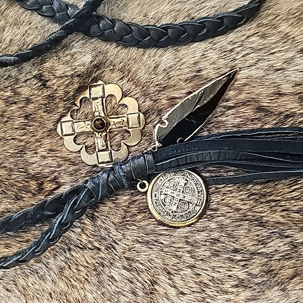 Virgins Saints & Angels Charms Leather Nk